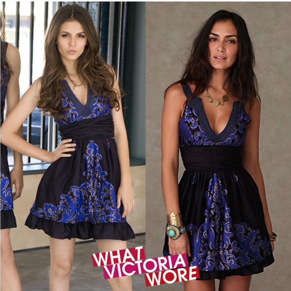 NWT Free People Night Out Metallic Mini Dress